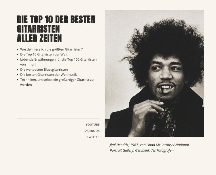 Musik und Unterhaltung top Landing Page