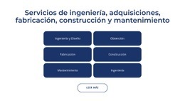 Servicios De Ingenieria, Construccion.: Plantilla HTML5 Adaptable