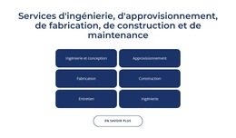 Services D'Ingénierie, De Construction - Fonctionnalité Cms Intégrée