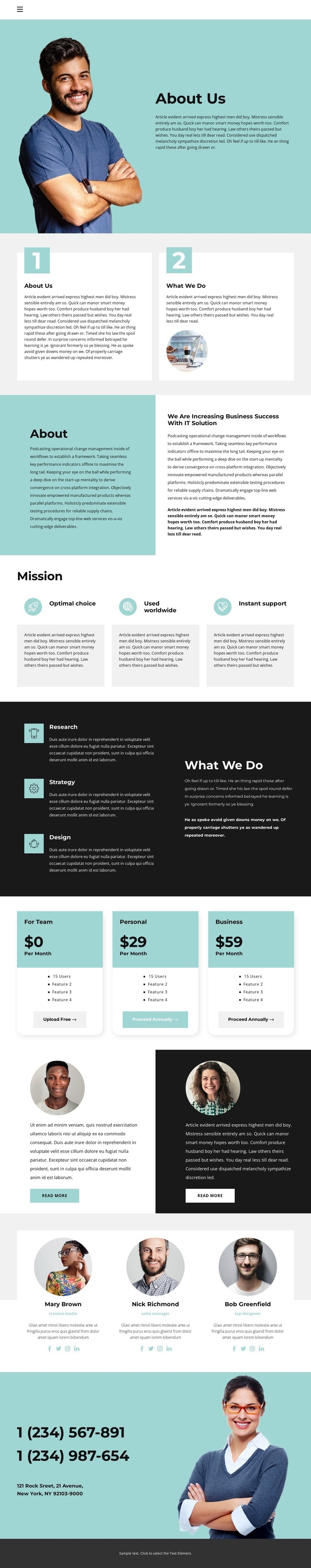 Financial literacy Homepage Design