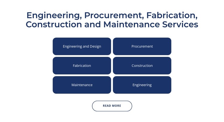Engineering, construction services HTML Template