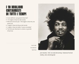 Musica E Intrattenimento In Alto - Semplice Modello Di Sito Web