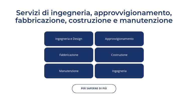 Ingegneria, servizi di costruzione Modello HTML