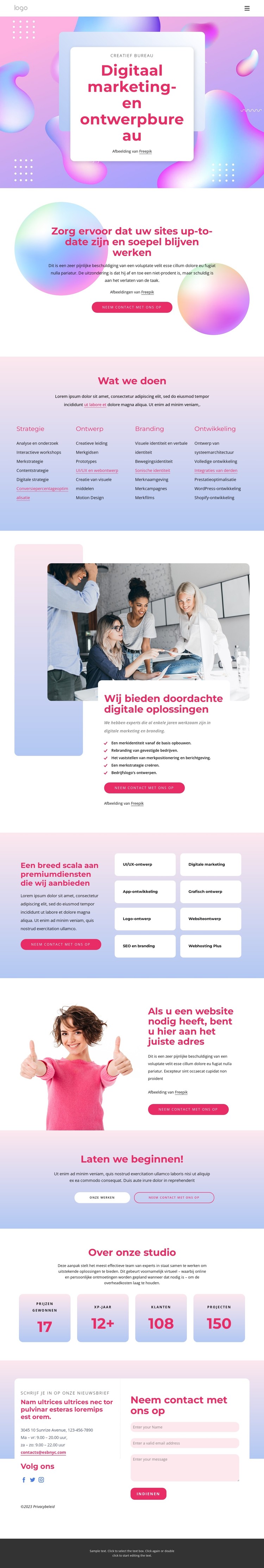 Wij leveren kwaliteitsbranding en goede code CSS-sjabloon