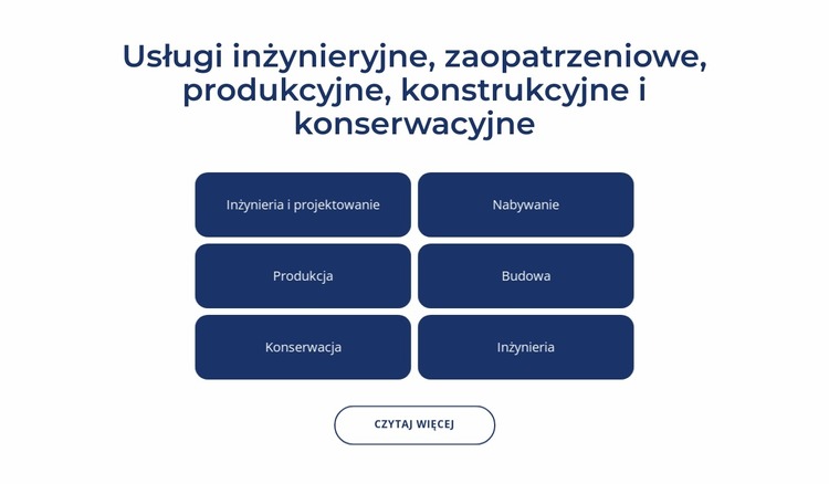 Inżynieria, usługi budowlane Szablon Joomla