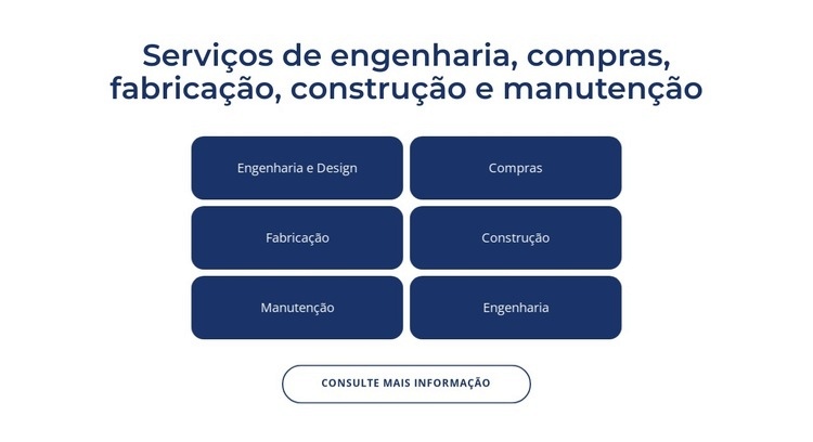 Engenharia, serviços de construção Construtor de sites HTML