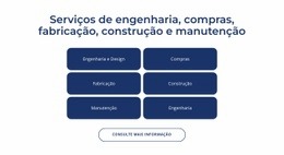 Engenharia, Serviços De Construção - Maquete De Site Para Qualquer Dispositivo