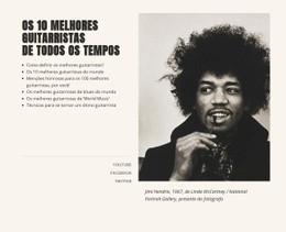 Música E Entretenimento Top - Modelo De Página HTML