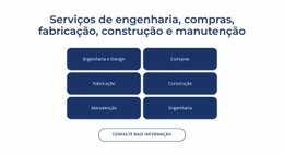 Engenharia, Serviços De Construção - Modelo Responsivo HTML5