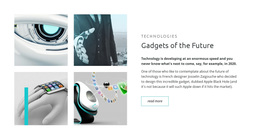 Future Technology And Gadgets - Customizable Professional Web Page Design