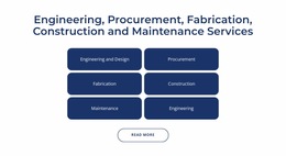 Engineering, Construction Services - Customizable Professional Website Builder