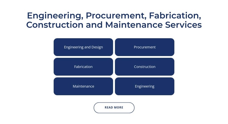Engineering, construction services WordPress Theme