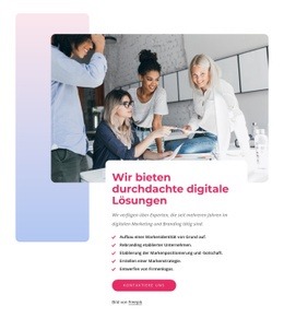 Wir Bieten Durchdachte Digitale Lösungen