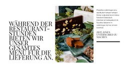 Professionelle Restaurantzustellung - Benutzerdefiniertes Website-Design