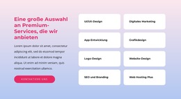 Benutzerdefinierte Schriftarten, Farben Und Grafiken Für Eine Digital-Native-Branding-Agentur