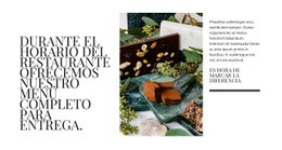 Plantilla Exclusiva De Una Página Para Entrega De Restaurante Profesional