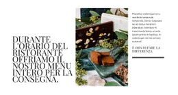 Consegna Professionale Al Ristorante Modello Di Griglia CSS