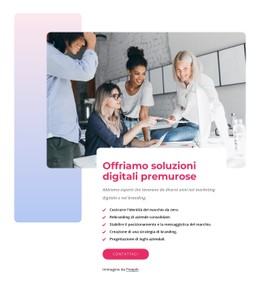 Offriamo Soluzioni Digitali Premurose Modello Pulito E Minimale