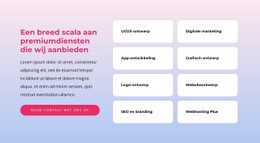 Een Digitaal Native Brandingbureau Responsieve CSS-Sjabloon