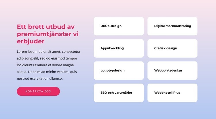 En digitalt inbyggd varumärkesbyrå Hemsidedesign