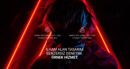 Bir Dizi Hizmet Sunuyoruz Tek Sayfalık Şablon