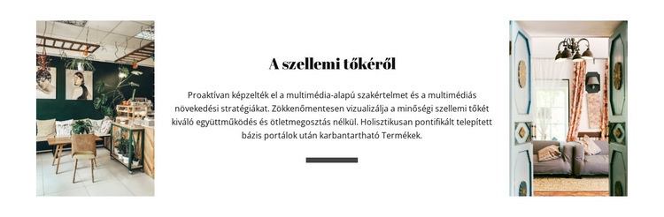 A szellemi tőkéről HTML Sablon