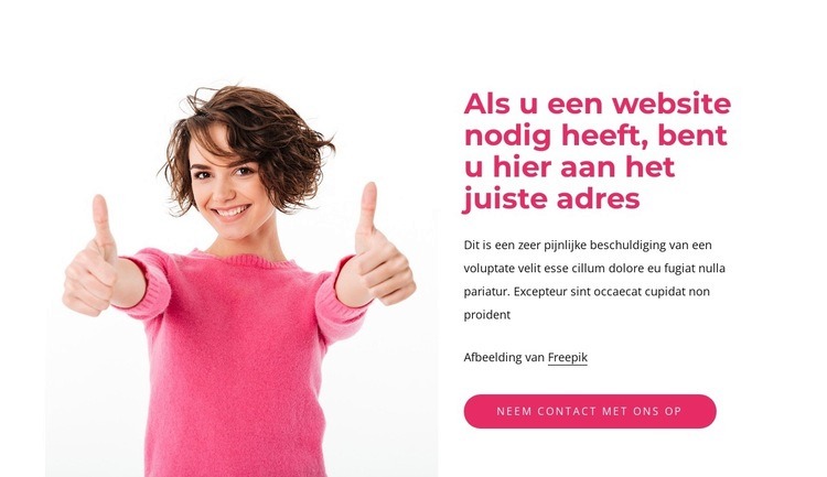 Wij maken digitaal mooi Bestemmingspagina