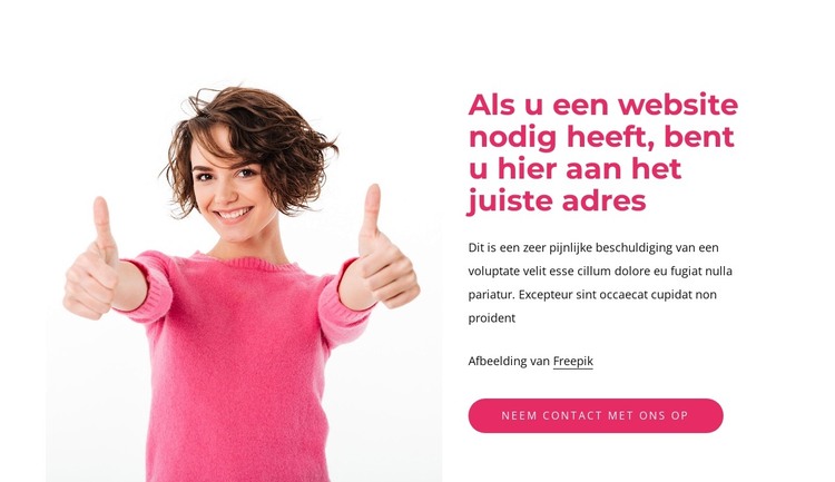 Wij maken digitaal mooi HTML-sjabloon