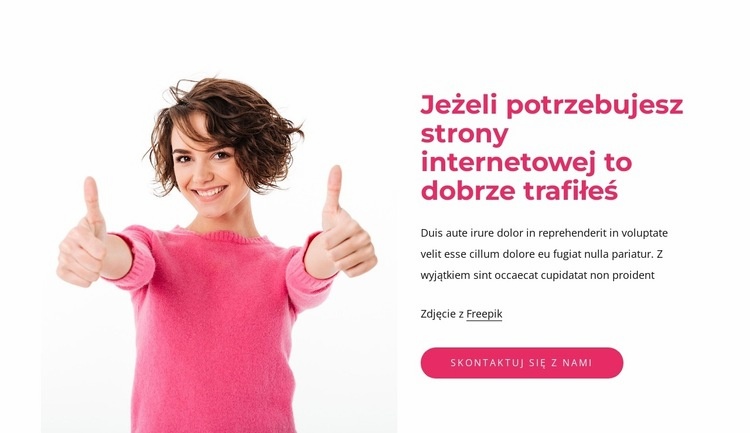 Sprawiamy, że cyfrowość jest piękna Makieta strony internetowej