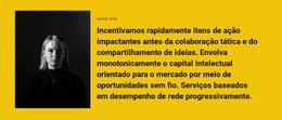 Algo Sobre Nosso Trabalho - Maquete De Site Personalizada