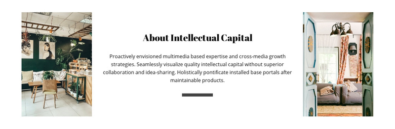 About intellectual capital Squarespace Template Alternative