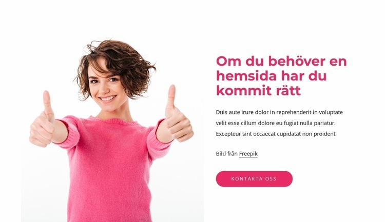 Vi gör digitalt vackert Webbplats mall