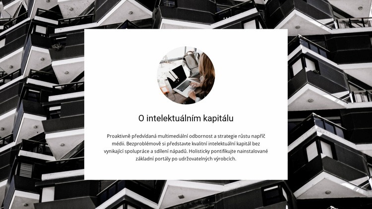 Intelektuální kapitál Šablona HTML