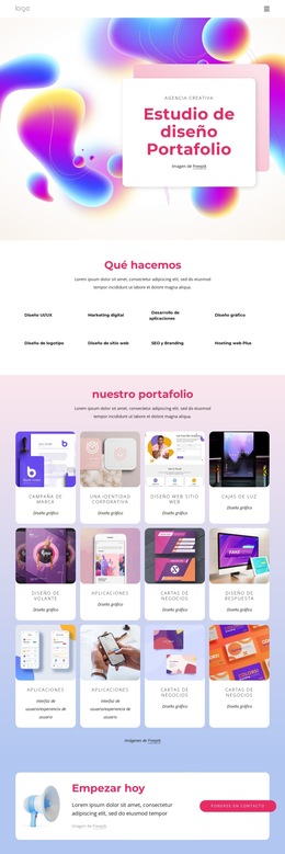 Diseño Creativo, Inmersivo E Impresionante. - Mejor Diseño De Plantilla De Sitio Web