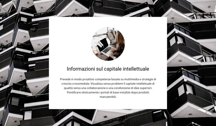 Capitale intellettuale Modello di sito Web