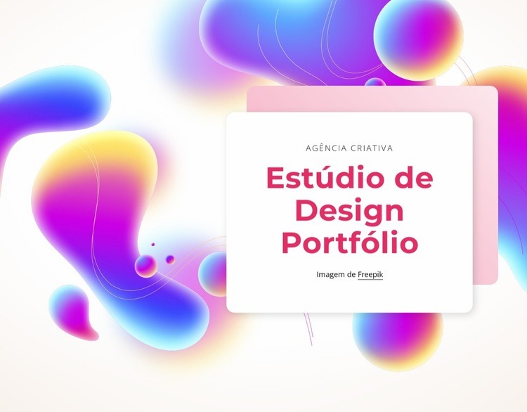 Uma agência digital pioneira Design do site