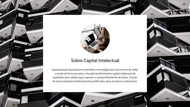 Capital intelectual Maquete do site