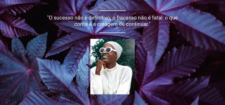 O sucesso não é final Template CSS