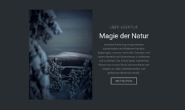 Magie Der Winternatur - Gebrauchsfertige Landingpage