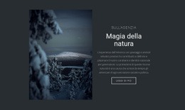 Magia Della Natura Invernale Un Modello Di Pagina