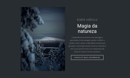 Magia Da Natureza De Inverno - Modelo De Site