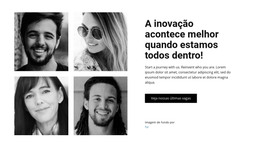 Design De Página HTML Para Negócios Em Pessoas