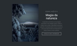 Magia Da Natureza De Inverno - Página De Destino Pronta Para Uso