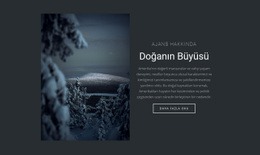 Kış Doğasının Büyüsü Duyarlı Web Sitesi Şablonları
