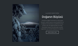 Kış Doğasının Büyüsü - Basit Web Sitesi Şablonu