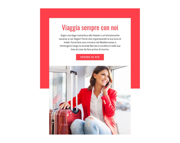 Il pacchetto turistico Modello HTML