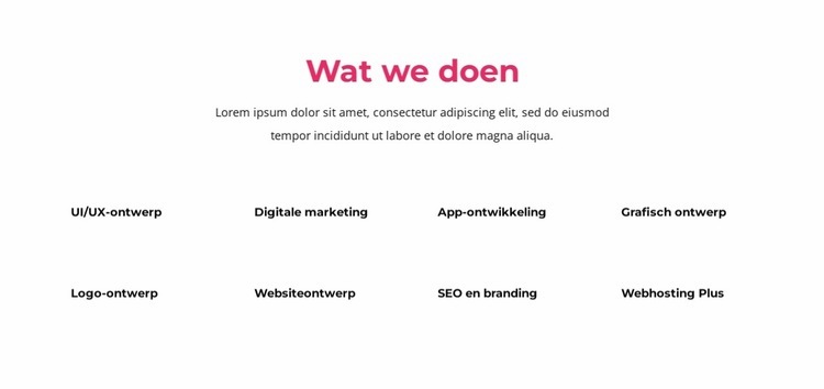 Wij helpen u productgedreven groei te realiseren Html Website Builder