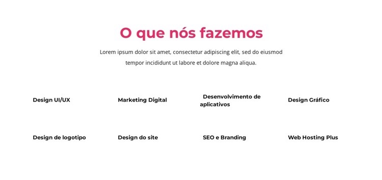 Nós ajudamos você a alcançar o crescimento impulsionado pelo produto Modelos de construtor de sites