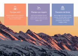 Página De Destino Impressionante Para Os Benefícios De Viajar