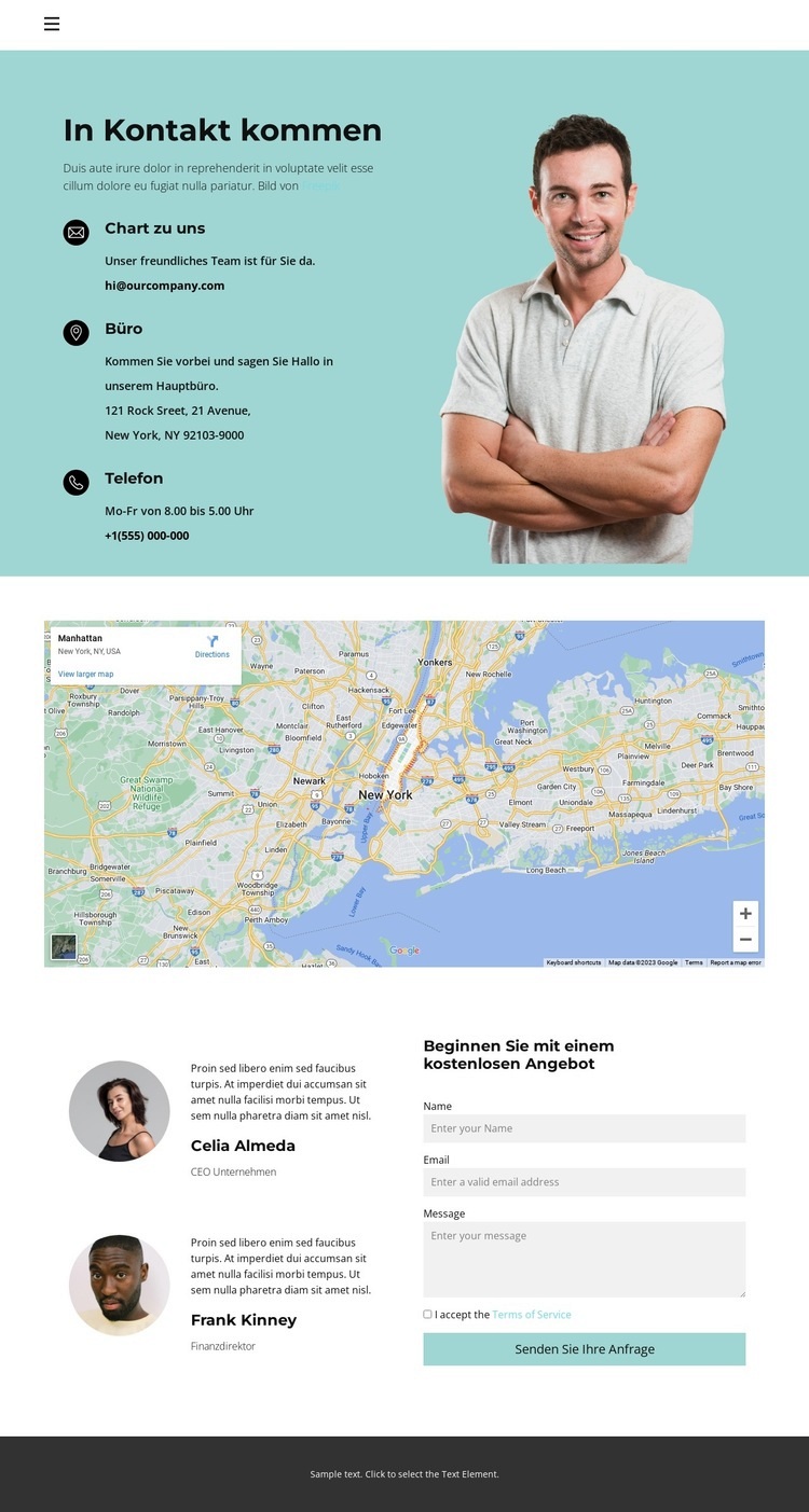 Suchen Sie in Ihrer Stadt Website Builder-Vorlagen